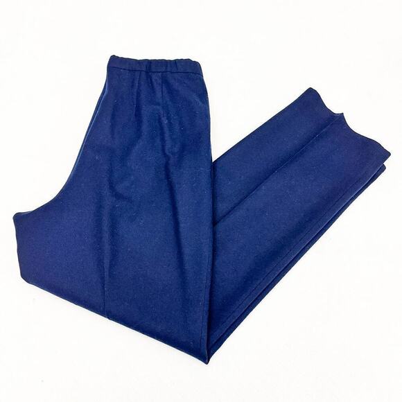 Pendleton Pure Wool Creased Bue Slacks Pockets Size 16 - Picture 7 of 7